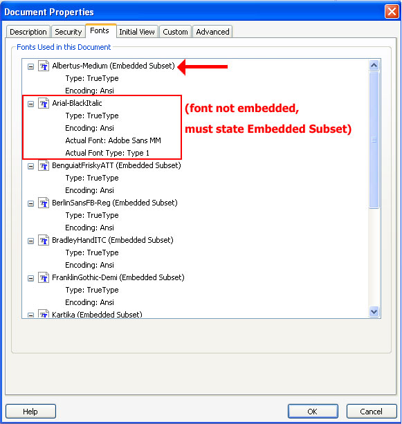 How To Check Font Embedding In Pdf