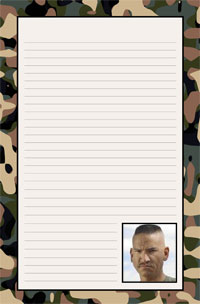 Notepad - Military theme
