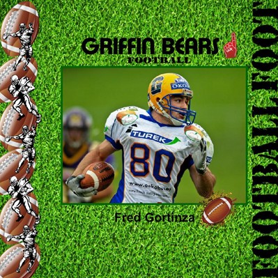 Football Players Photo Book, Grass Theme