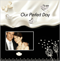 Blooming Love Theme Photo Book for Wedding Day
