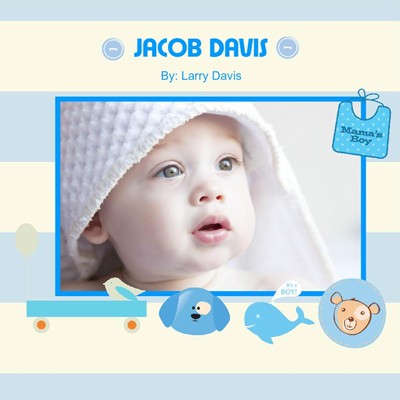 Blue Dream Theme,photobook for baby boys
