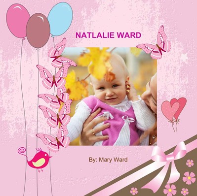 Birthday in Pink Theme,photo book for girl birthdays