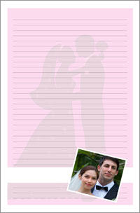 Notepad - Wedding theme couples getting married
