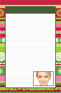 Notepad - Winter Holiday theme