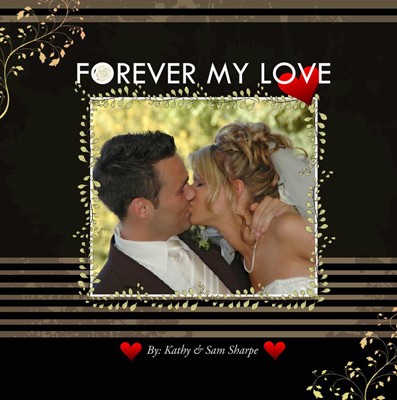 Wedding Love Couple Photo Book, Forever Bliss Theme