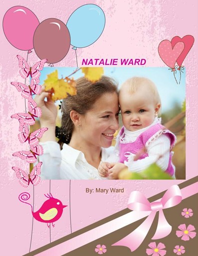 Birthday in Pink Theme,photo book for girl birthdays