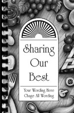 black and white fundraising cookbooks