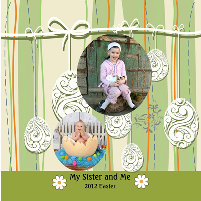 Easter Eggs Design Photo Album 12x9