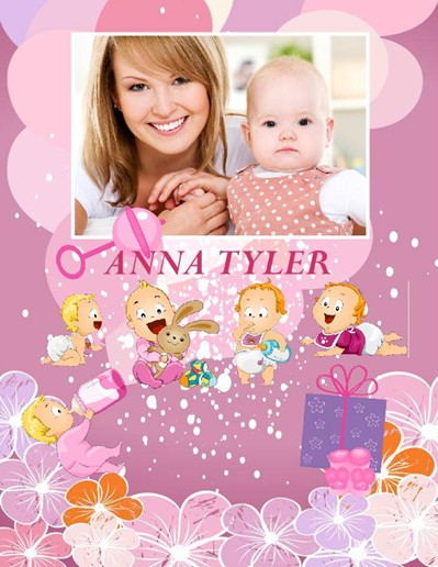 Baby Girl Photo Album,Pink Celebration Theme