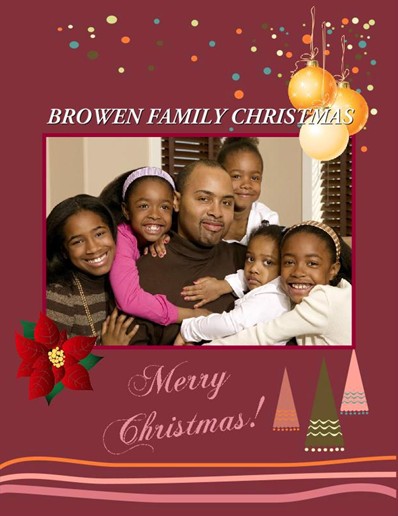 Christmas Snow Photo Book, Christmas Snow Theme