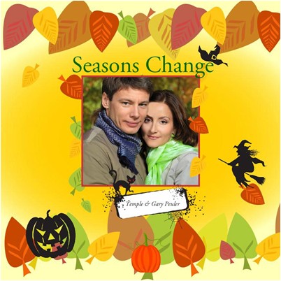 Fall Seasons Photo Albums, Halloween Fun Theme