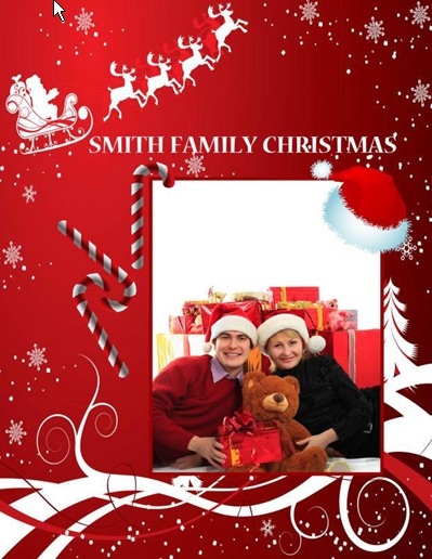 Red Christmas Photo Book, Christmas Red Theme